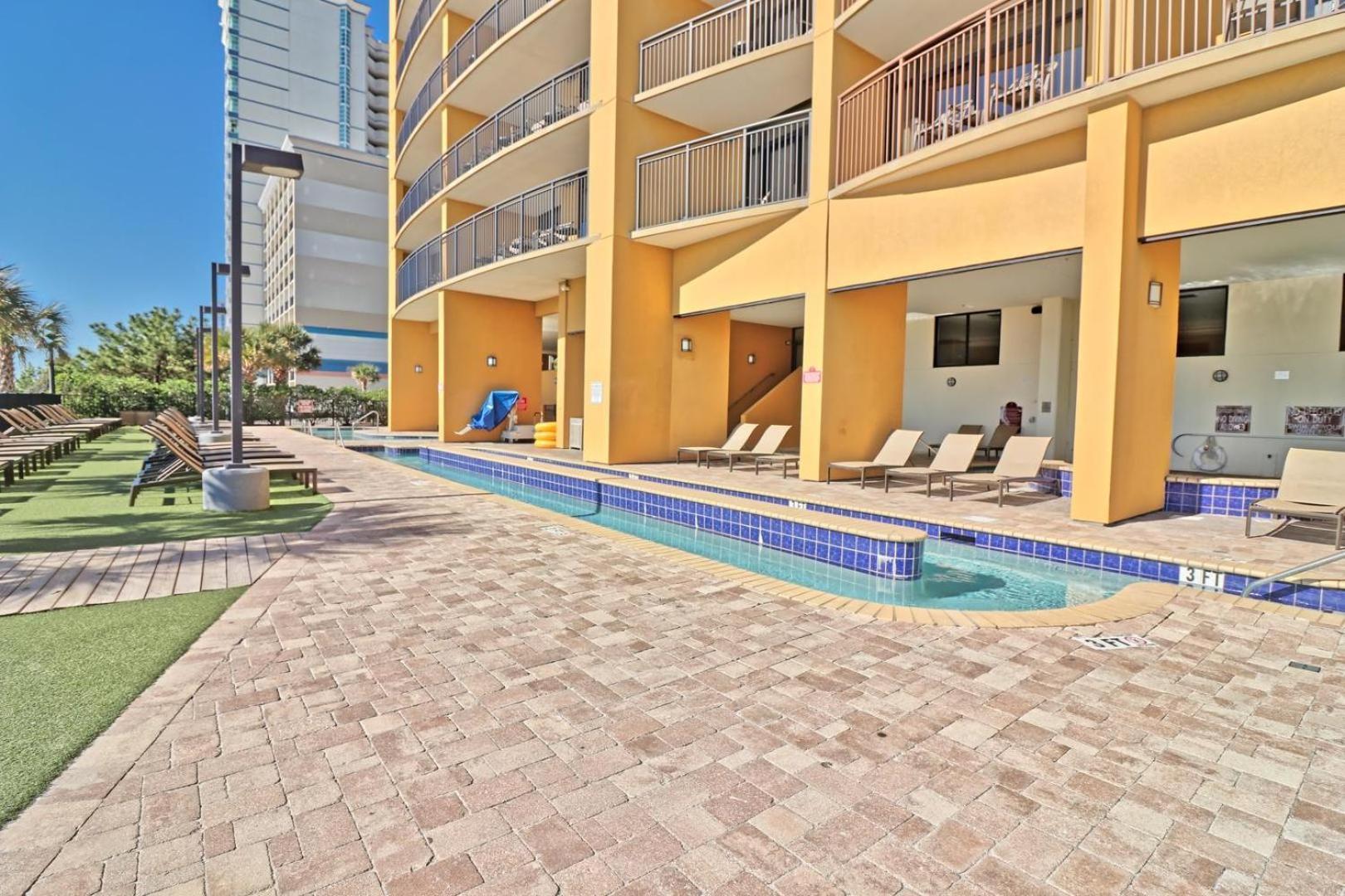 Beautiful Warm Ocean View Beach Condo With Pool Миртл-Бич Экстерьер фото