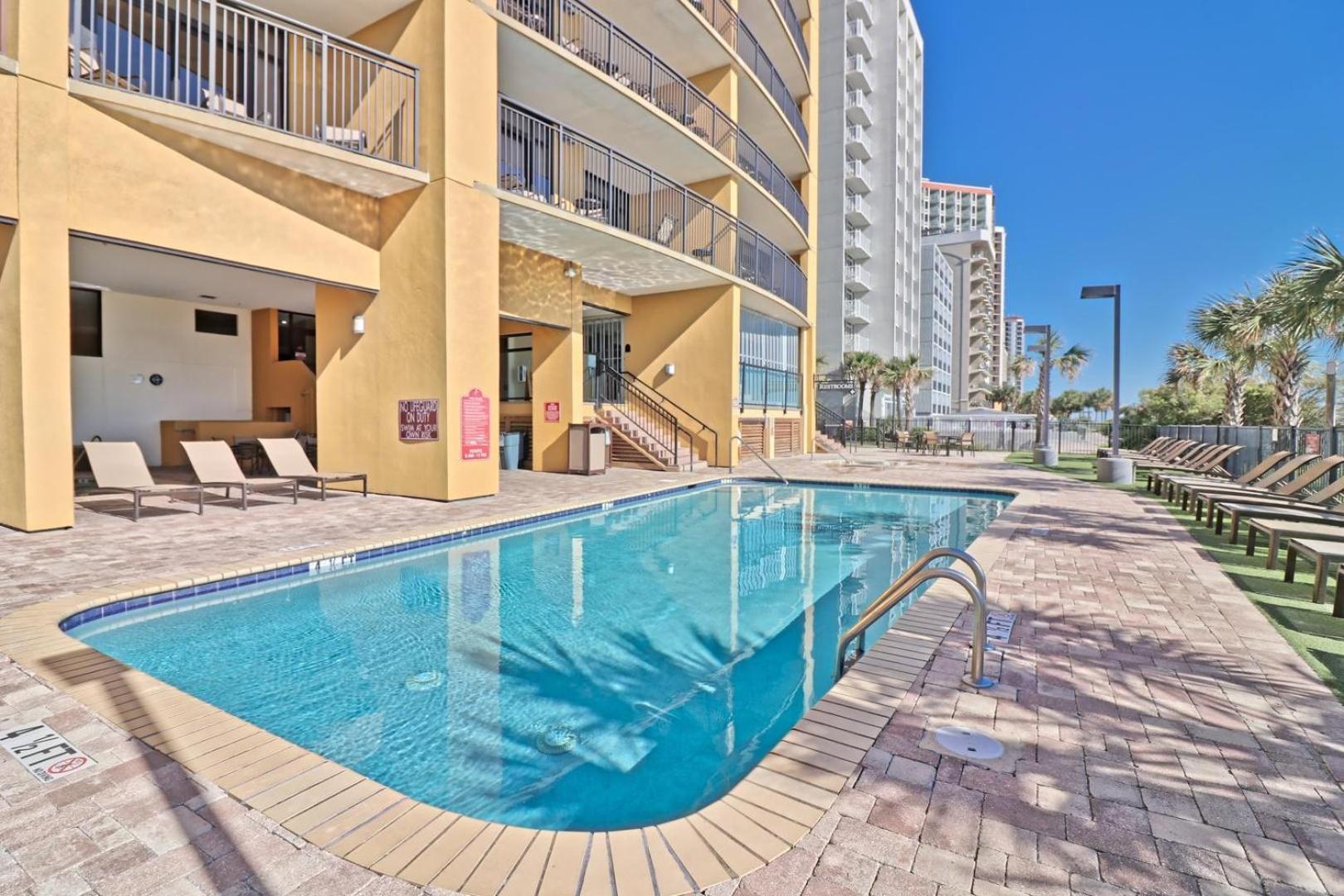 Beautiful Warm Ocean View Beach Condo With Pool Миртл-Бич Экстерьер фото